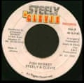The label on the 7” single of Fish Market by Steely & Clevie