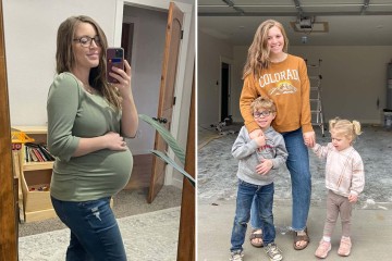 Pregnant Joy-Anna breaks Duggar modesty rules and shows off her baby bump