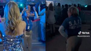 Elderly security guard goes viral for dance moves at Taylor Swift concert