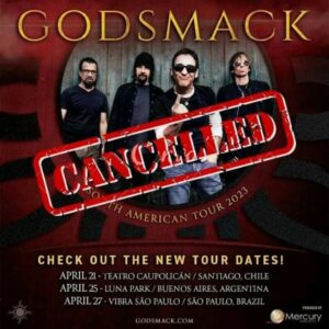 GODSMACK Cancels South American Tour Due To 'Lack Of Ticket Sales'