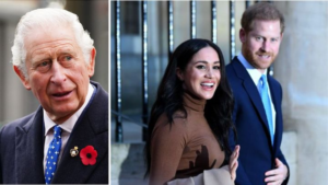 King Charles (left) has officially invited Meghan Markle and Prince Harry to his May 6 coronation.