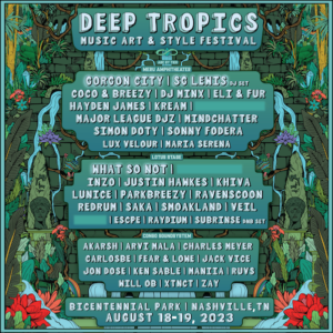 Nashville's Deep Tropics Music Festival Drops 2023 Genre Bending Lineup ft. SG Lewis (DJ Set), Eli & Fur, What So Not, Gorgon City + more