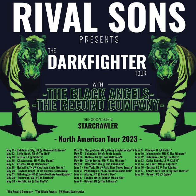 RIVAL SONS Announce May/June 2023 U.S. Tour, Share 'Bird In The Hand' Single