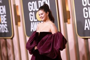 Selena Gomez attends the 80th Annual Golden Globe Awards at The Beverly Hilton on Jan. 10, 2023, in Beverly Hills, California.