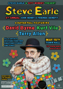 Steve Earle and City Winery Outline 8th Annual John Henry's Friends Benefit Concert with David Byrne, Kurt Vile and More