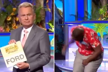 Wheel of Fortune's Pat mocks player after he stomps his feet following loss