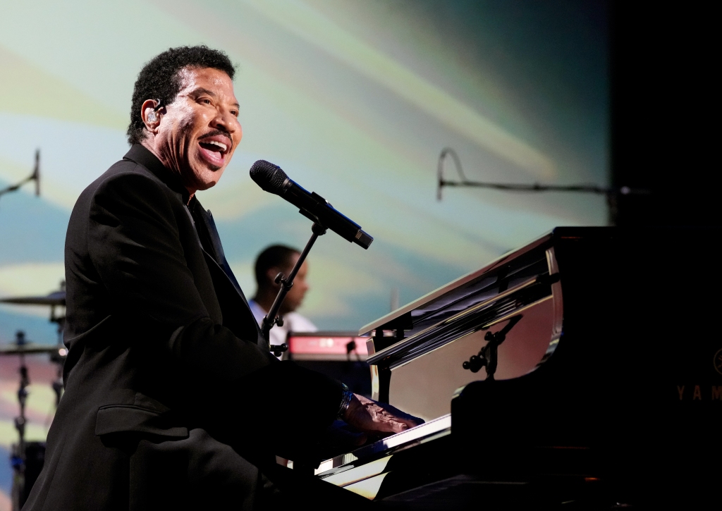 Lionel Richie performs onstage during MusiCares Persons of the Year Honoring Berry Gordy and Smokey Robinson at Los Angeles Convention Center on Feb. 3.