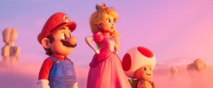 The Super Mario Bros Movie is playing in theaters