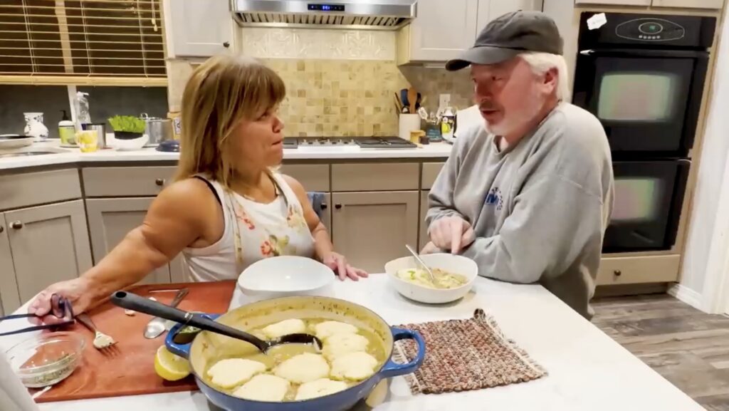 Amy Roloff's husband, Chris Marek, has given his honest feedback on her dish in a new video