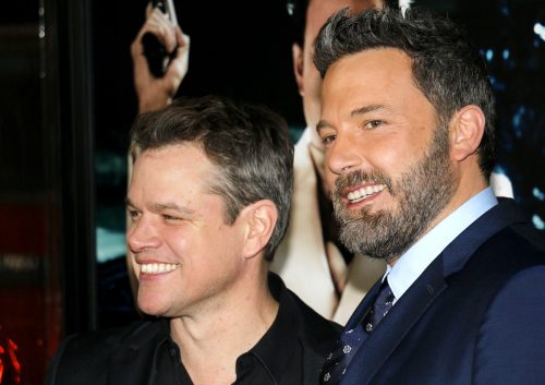 Matt Damon and Ben Affleck at the premiere of 