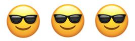 Sunglasses emojis