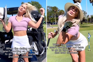Paige Spiranac rival leaves fans begging after stunning new golf video