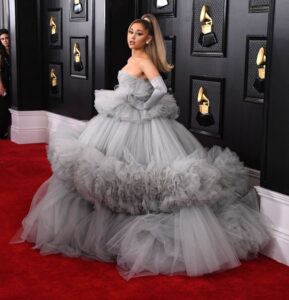 Ariana Grande attends the Grammy Awards on Jan. 26, 2020, in Los Angeles.