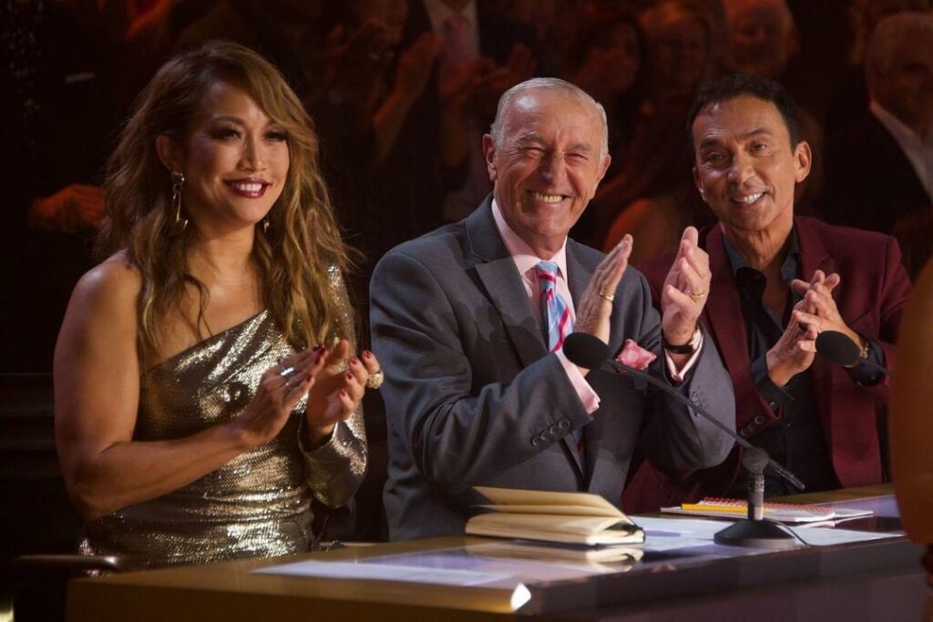 Len Goodman, Carrie Ann Inaba and Bruno Tonioli on Dancing with the Stars
