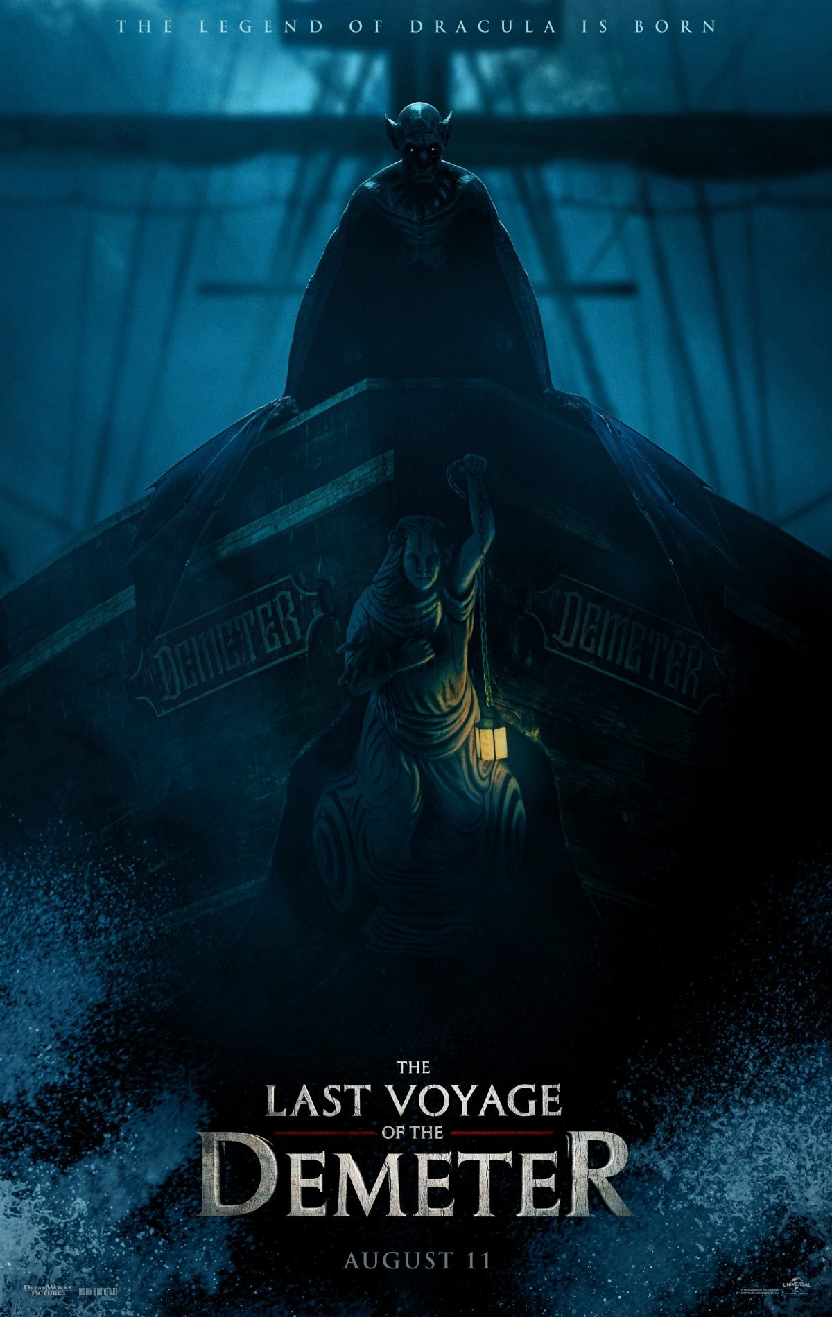 The Last Voyage of Demeter dracula movie at sea poster