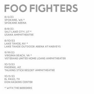 Foo Fighters Tack on Six Additional Shows to 2023 Tour
