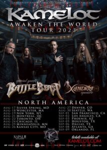 KAMELOT Announces August/September 2023 North American Tour With BATTLE BEAST And XANDRIA