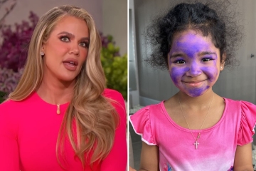 Khloe responds to outrage over letting child wear makeup