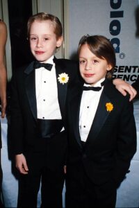 Macaulay and Kieran Culkin pictured on Jan. 1, 1991.