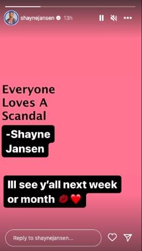 Love Is Blind’s Shayne Jansen announces social media break after alarming Instagram live