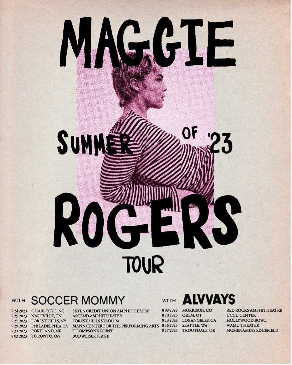 Maggie Rogers Announces Tour Dates With Soccer Mommy and Alvvays