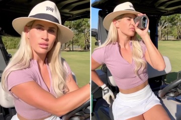 Paige Spiranac rival teases fans with daring on-course golf outfit