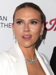 Scarlett Johansson, seen here in 2021, called ex-husband Ryan Reynolds "a good guy" on the "Goop Podcast."
