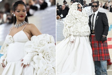 Rihanna mocked for Met Gala look & fans say she looks like a ‘blob of whipped cream’