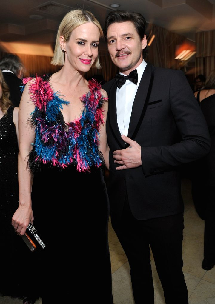 Sarah Paulson and Pascal attend the 2016 SAG afterparty.