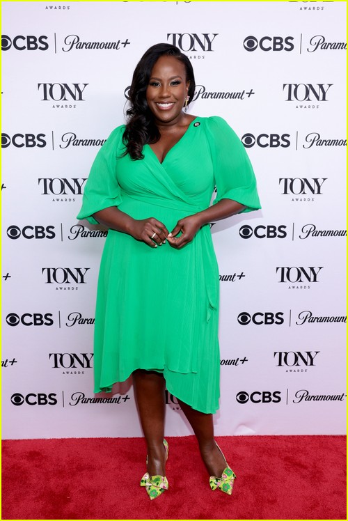 Crystal Lucas-Perry at the Tony Meet the Nominees event