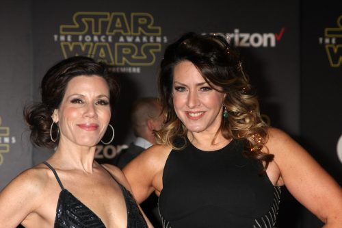 Tricia Leigh and Joely Fisher at the premiere of 