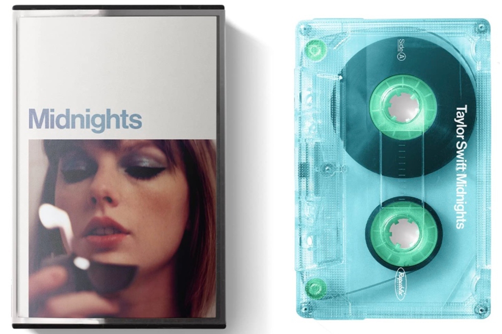 Taylor Swift "Midnights" cassette.