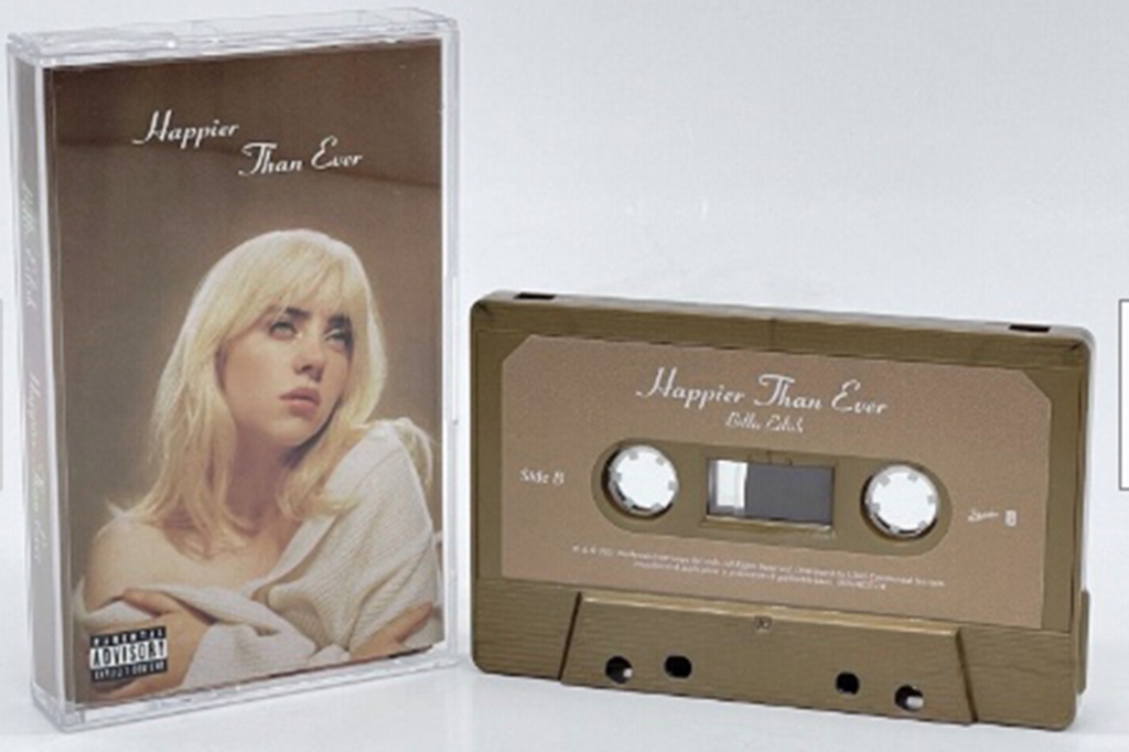 Billie Eilish "Happier Than Ever" cassette.
