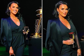 Joy Taylor wows fans in 'satin' outfit at NBA champagne reception