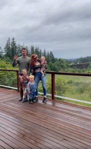 Audrey and Jeremy Roloff pictured with their children