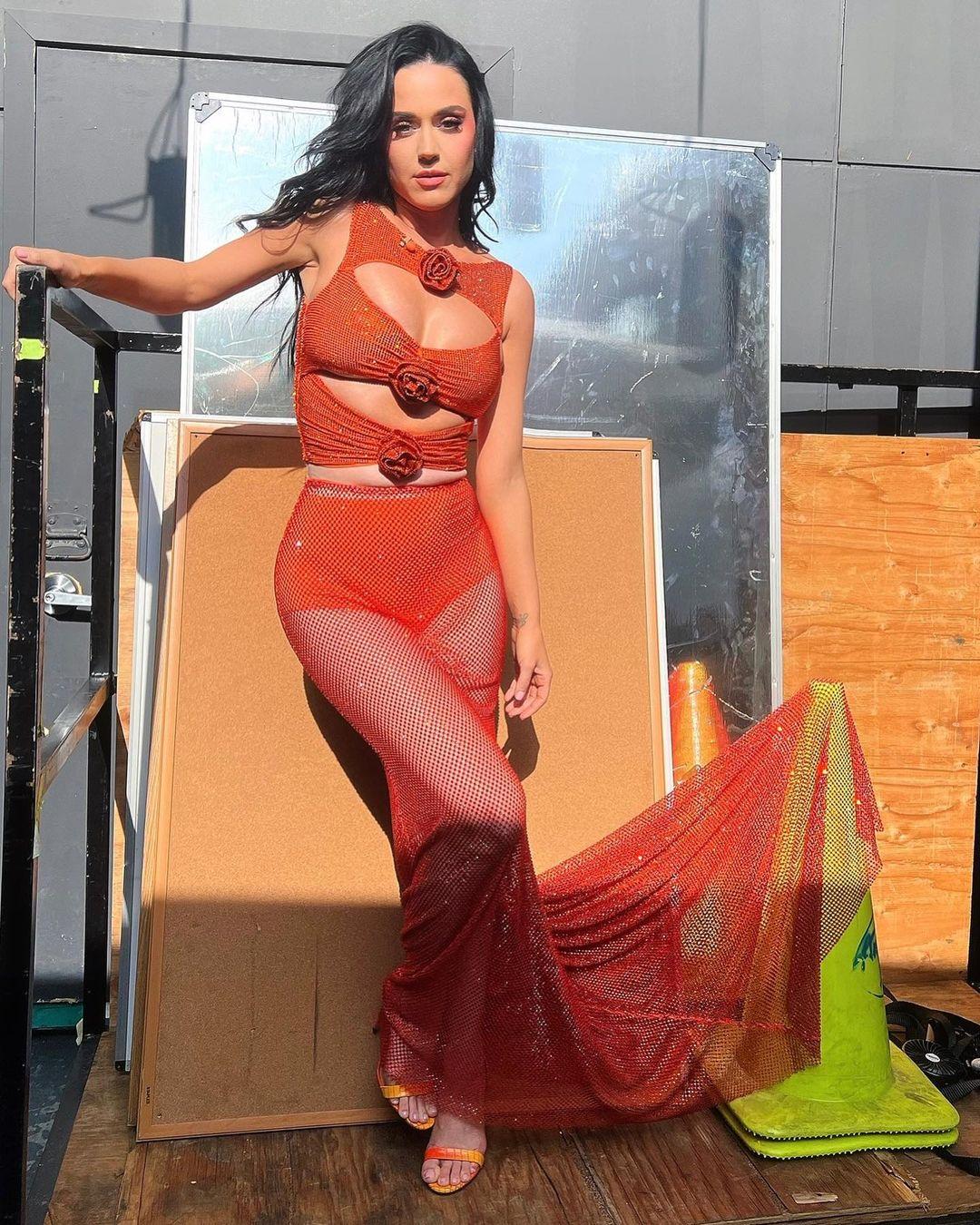 Katy Perry Rocks Skin-Baring Sheer Outfit For 'American Idol' Season 21 Finale