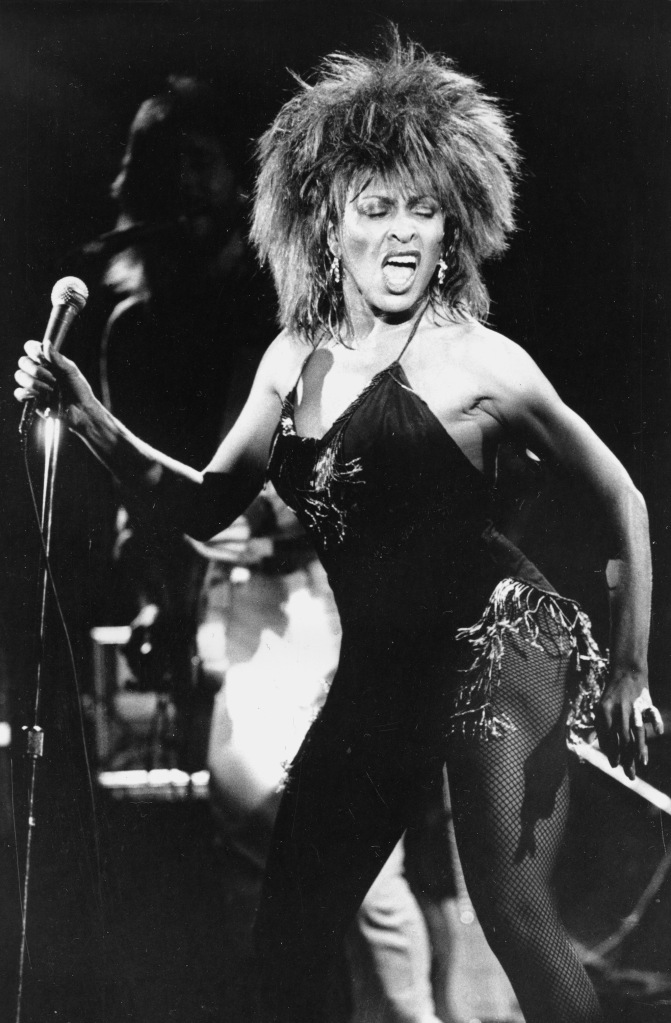 Tina Turner performs her current hit song "What's Love Got to Do With It" in Los Angeles on Sept. 2, 1984. 