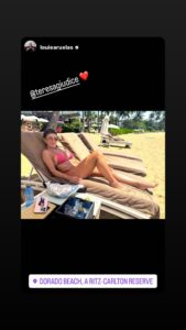 Luis Ruelas posted a photo of Teresa Giudice in a pink bikini