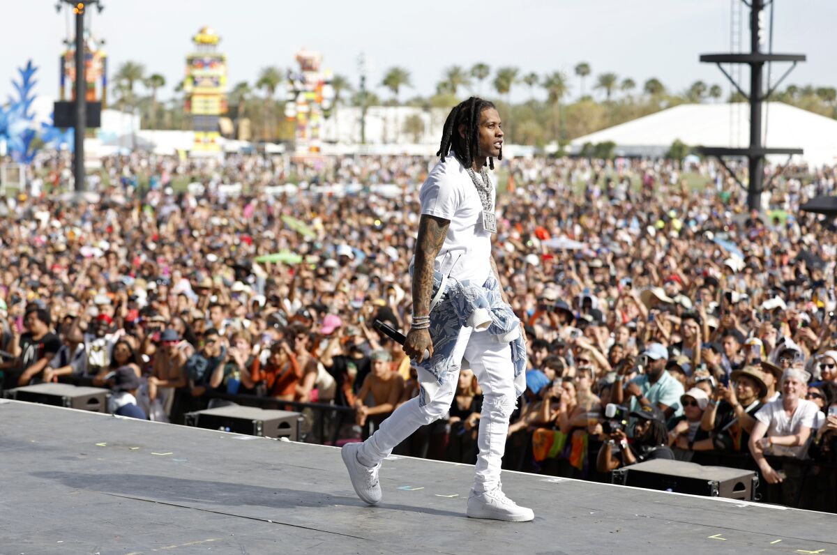 Lil Durk performs at Coachella in April.