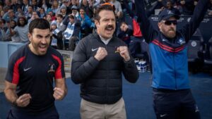 Ted Lasso season three could be its series finale final episode and season - Ted and co cheering