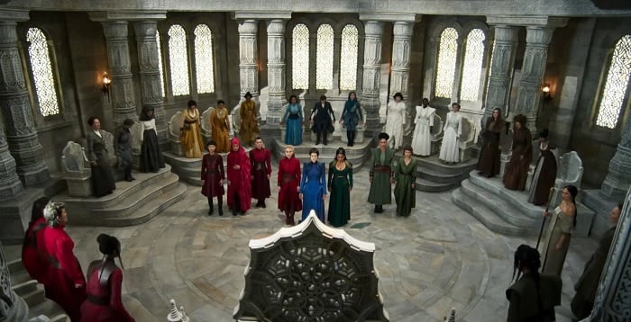 The Wheel of Time Aes Sedai in the Hall of the Tower
