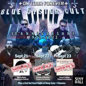 BLUE ÖYSTER CULT Returns To FRONTIERS MUSIC SRL