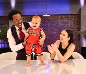 Bre Tiesi and Nick Cannon with their son Legendary