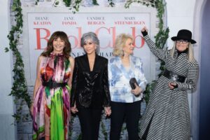 Mary Steenburgen, Jane Fonda, Candice Bergen and Keaton attend the New York premiere of "Book Club: The Next Chapter" on Monday.