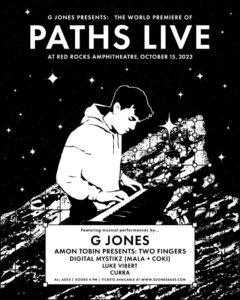 G Jones announces debut solo headlining Red Rocks show with Amon Tobin, Digital Mystikz, & more
