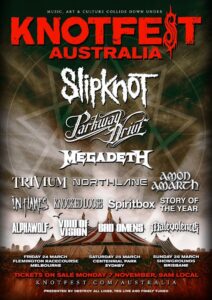 Go Behind The Scenes of MEGADETH's Appearances At 2023 KNOTFEST AUSTRALIA