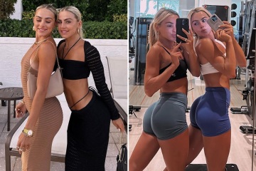 Cavinder twins wow fans in gym belfie as WWE-bound pair dubbed 'double trouble'