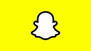 Snapchat logo yellow background