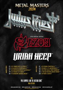 JUDAS PRIEST Announces 'Metal Masters 2024' European Tour With SAXON And URIAH HEEP