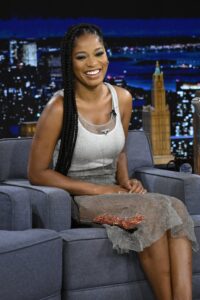 THE TONIGHT SHOW STARRING JIMMY FALLON -- Episode 1684 -- Pictured: Actress Keke Palmer during an interview on Tuesday, July 19, 2022 -- (Photo by: Todd Owyoung/NBC/NBCU Photo Bank via Getty Images)